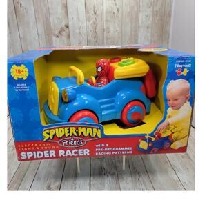 Vintage Spider-Man & Friends Collectible Motorized Spider Racer Toddler Toy Car